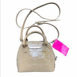 Betsey Johnson Crossbody Bag Grey NWT
